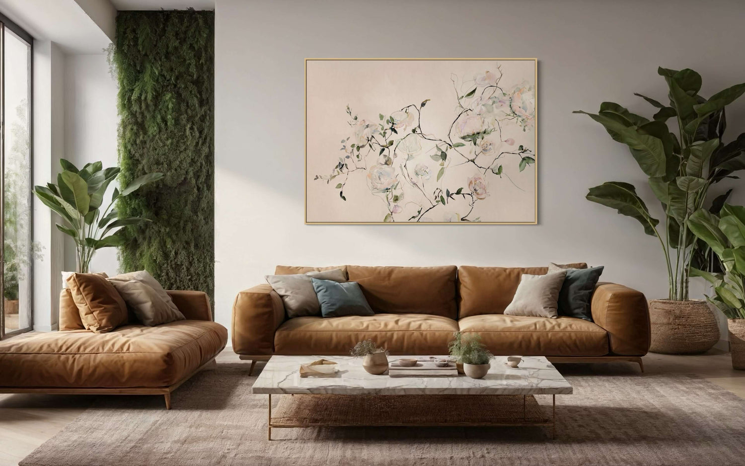 Vigne pastel Wabi Sabi Wall Art