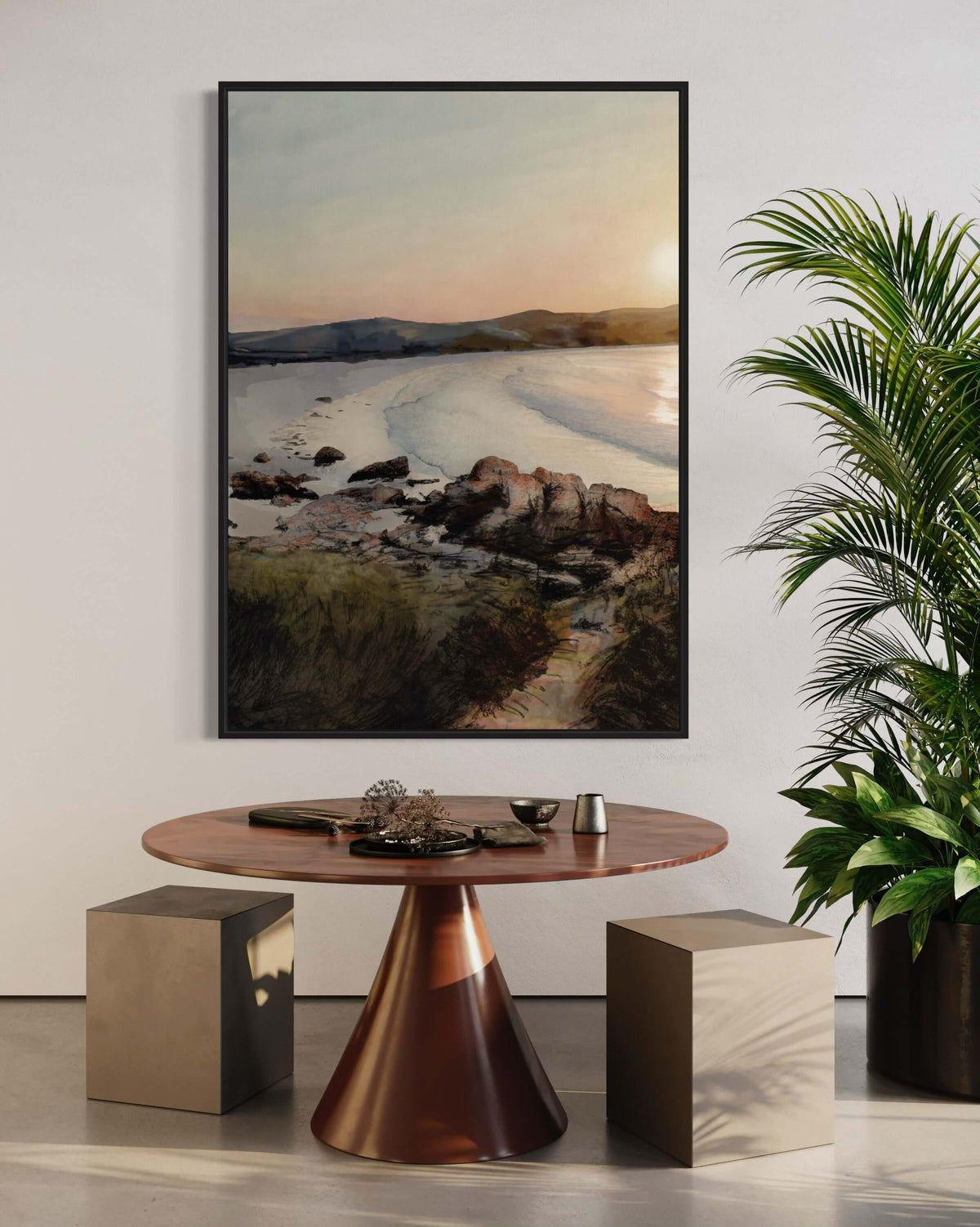 Binalong Bay Beach - Hand Painting
