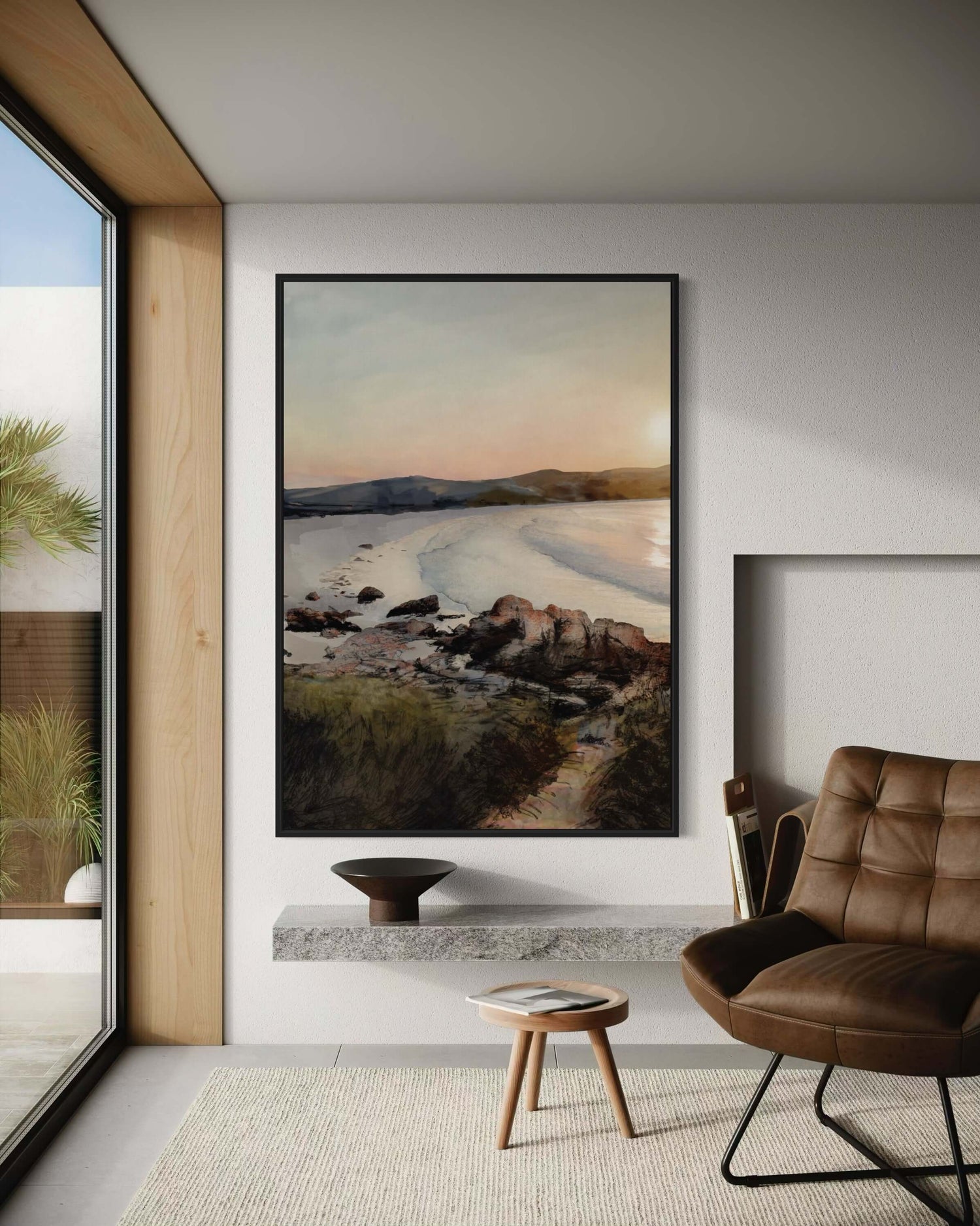 Binalong Bay Beach Lounge Wall Art