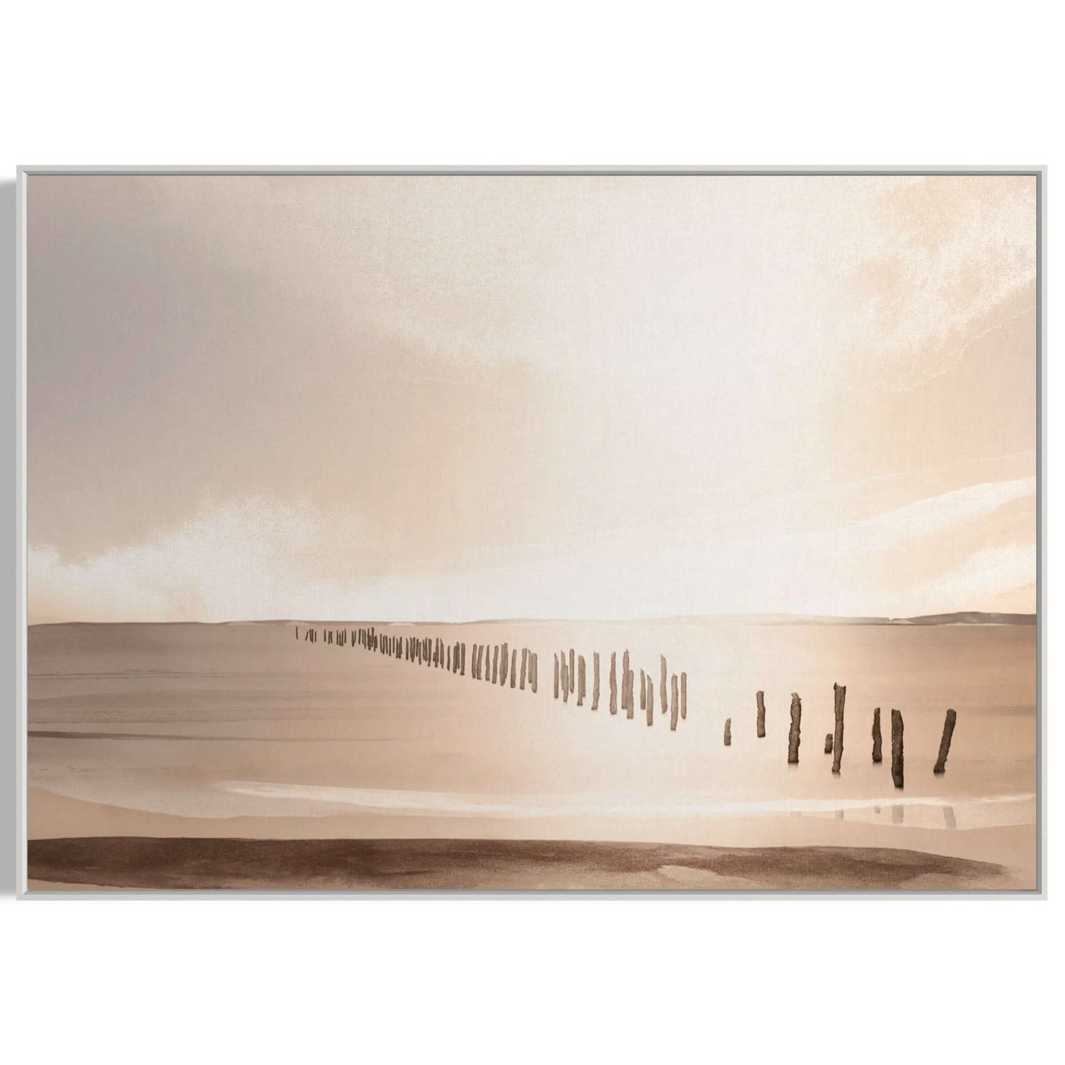 Sonnenuntergang in Bridport  Wabi Sabi Wall Art