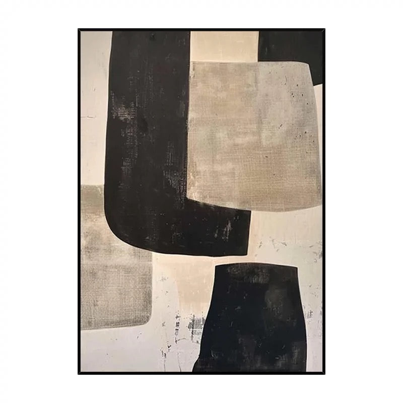 Subtle Harmony Warm Brown & Beige Textured Painting