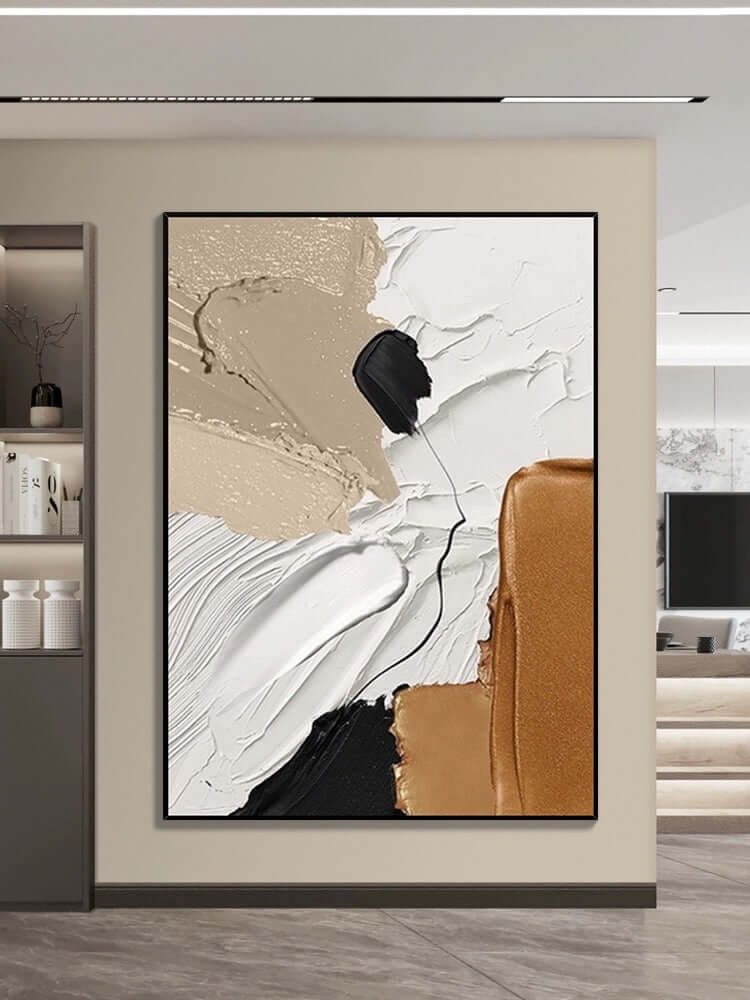 Wandkunst mit bunter Struktur