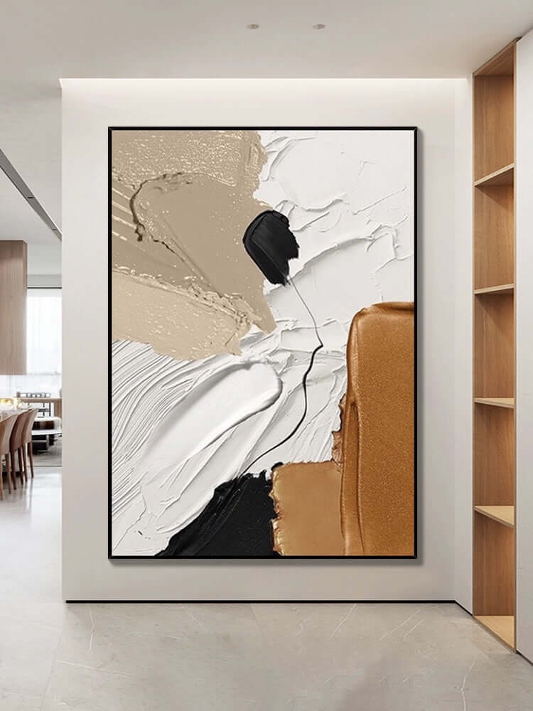 Wandkunst mit bunter Struktur