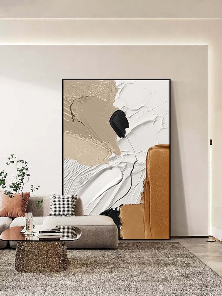 Wandkunst mit bunter Struktur