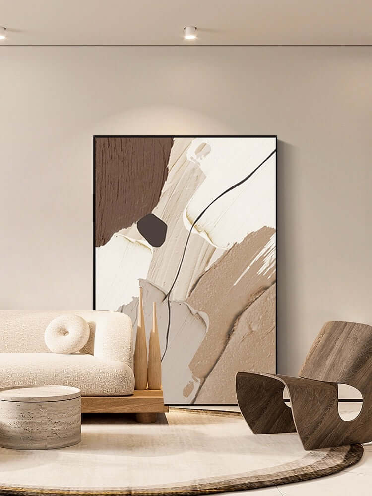 Arte mural neutro y multicolor Dining Room Wall Art