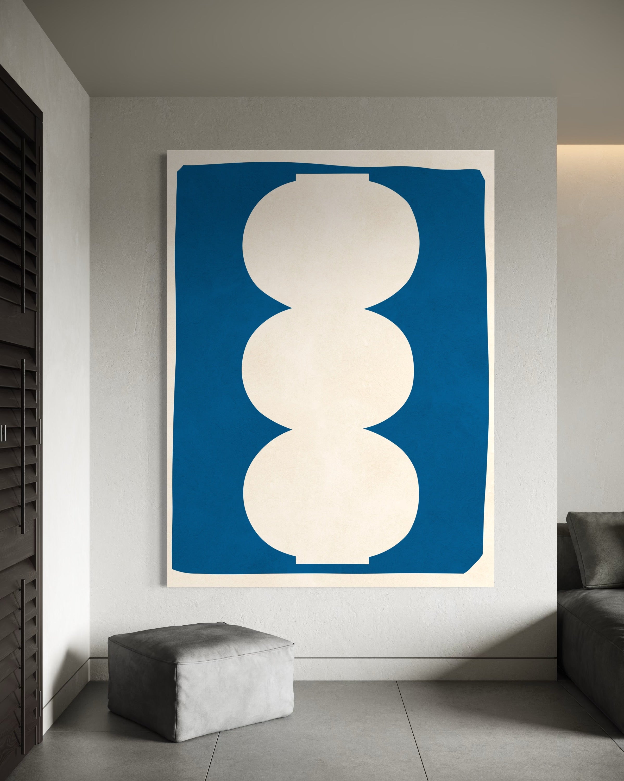 Vase on Blue Background 1