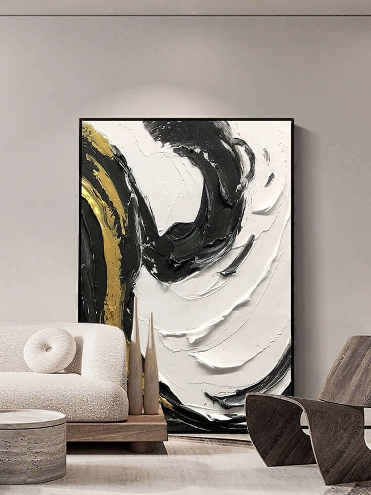 Multicolored Swirling Wall Art - Hand Painting