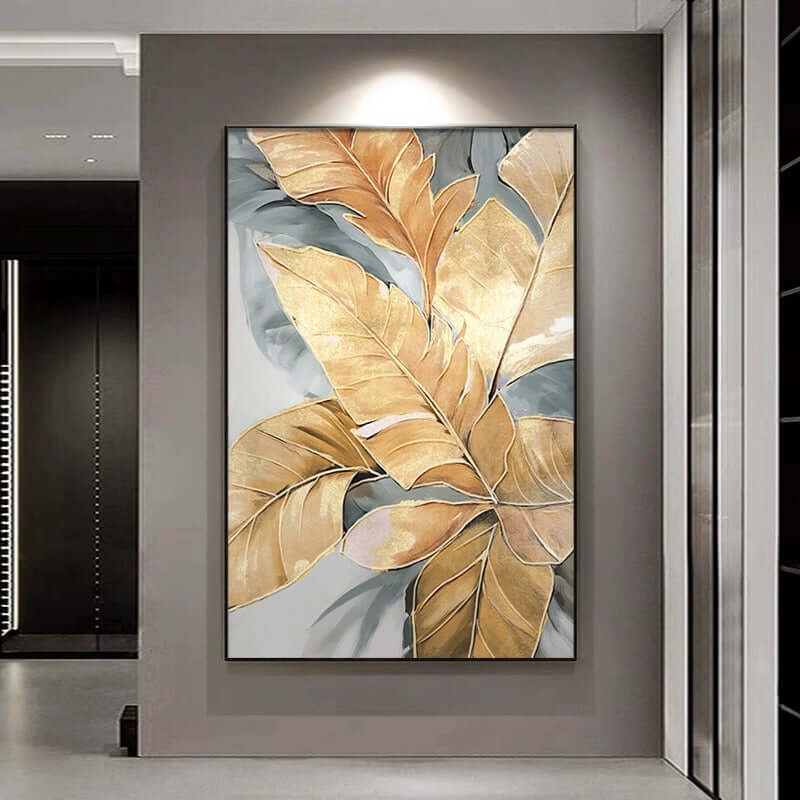 Golden Leaf - Hand Painting