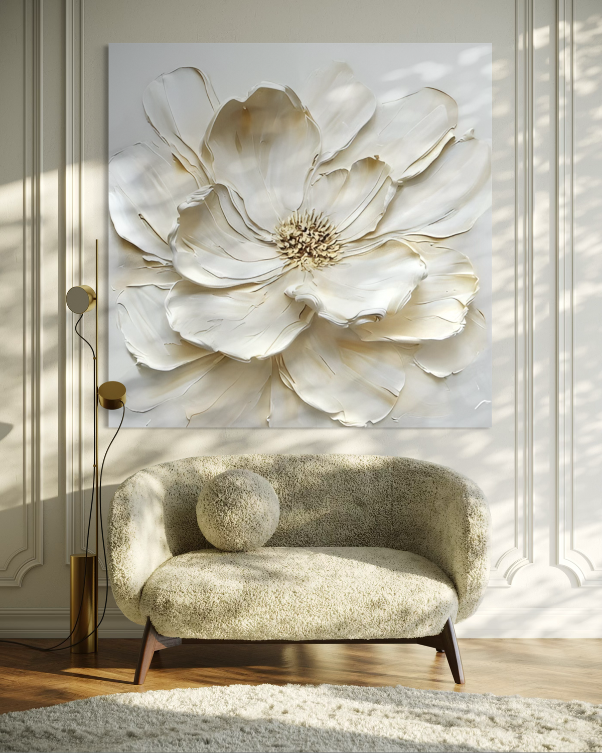 Ivory Magnolia - Hand Painting