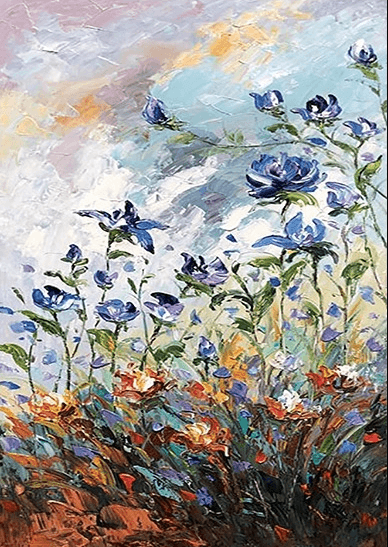 Earth’s Vibrant - Hand Painting