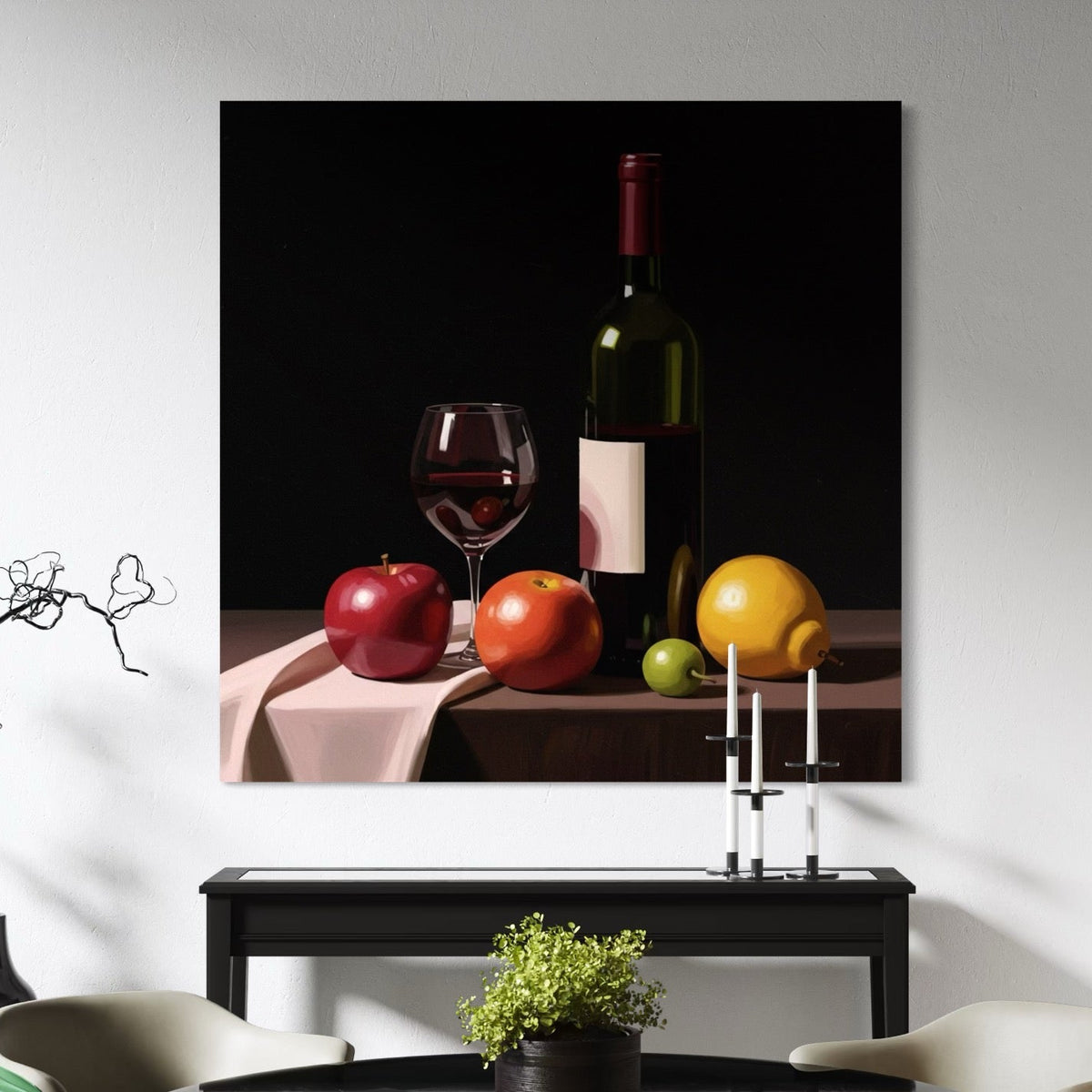 The Sommelier’s Pause - Hand Painting