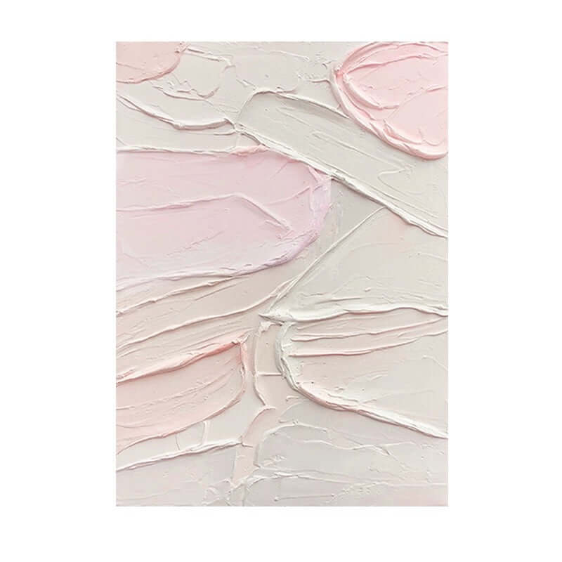 Textured Pink Wall Art - Hand Painting