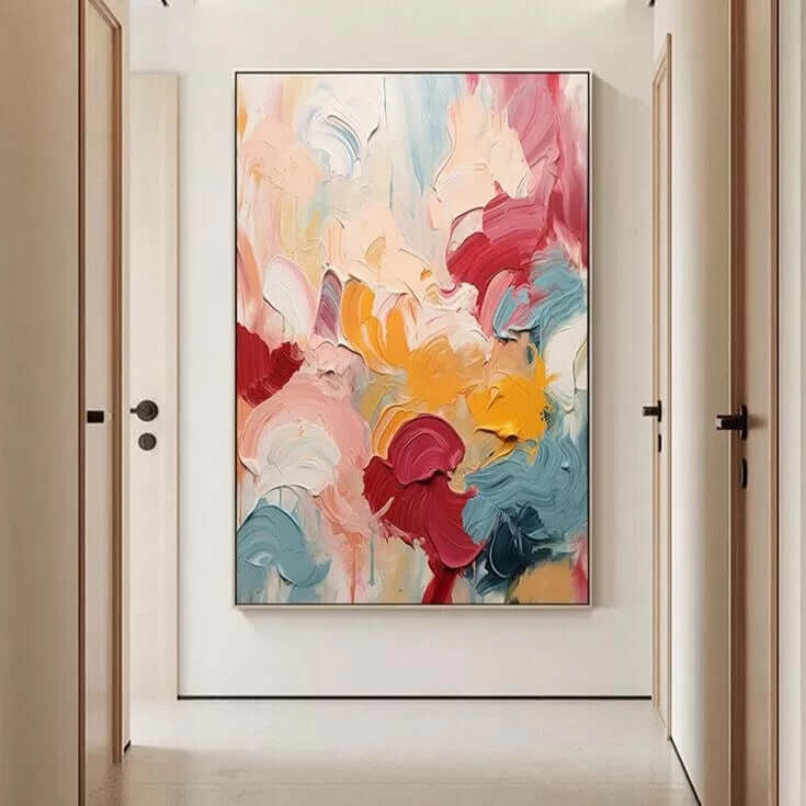 Layers of Color Textured Wall Art