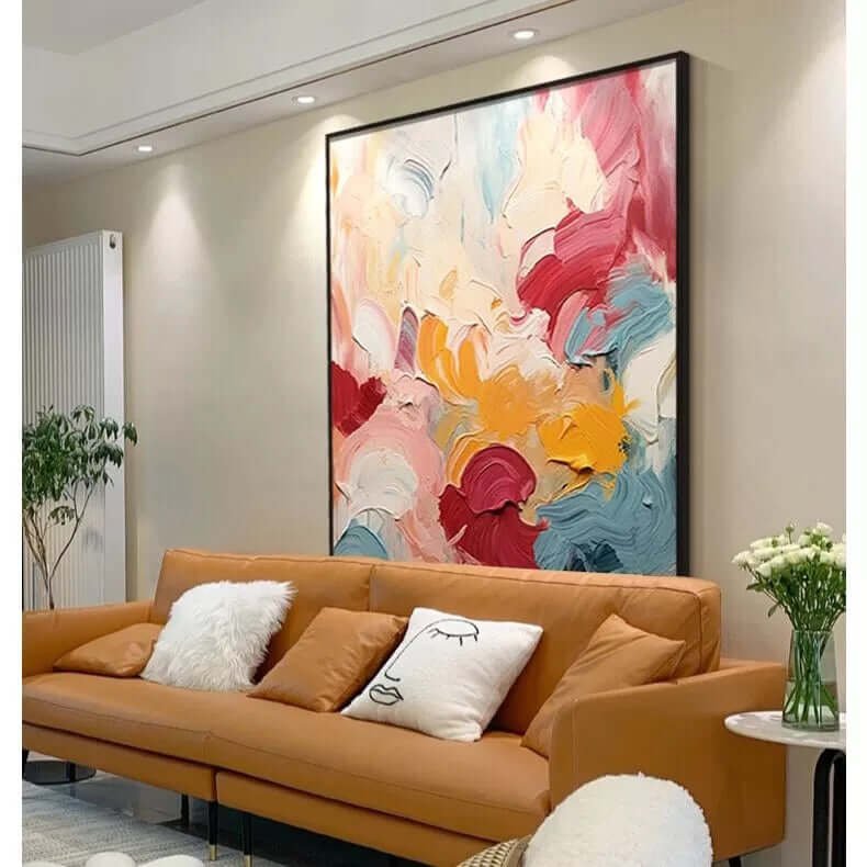 Layers of Color Textured Wall Art