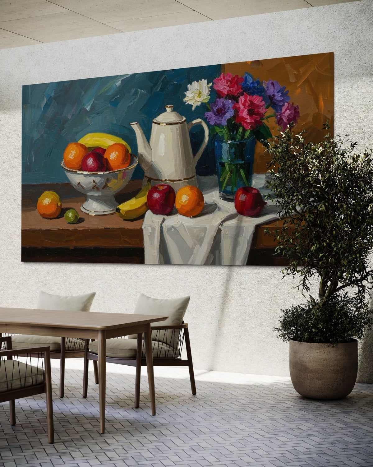 Teatime Stillness - Hand Painting