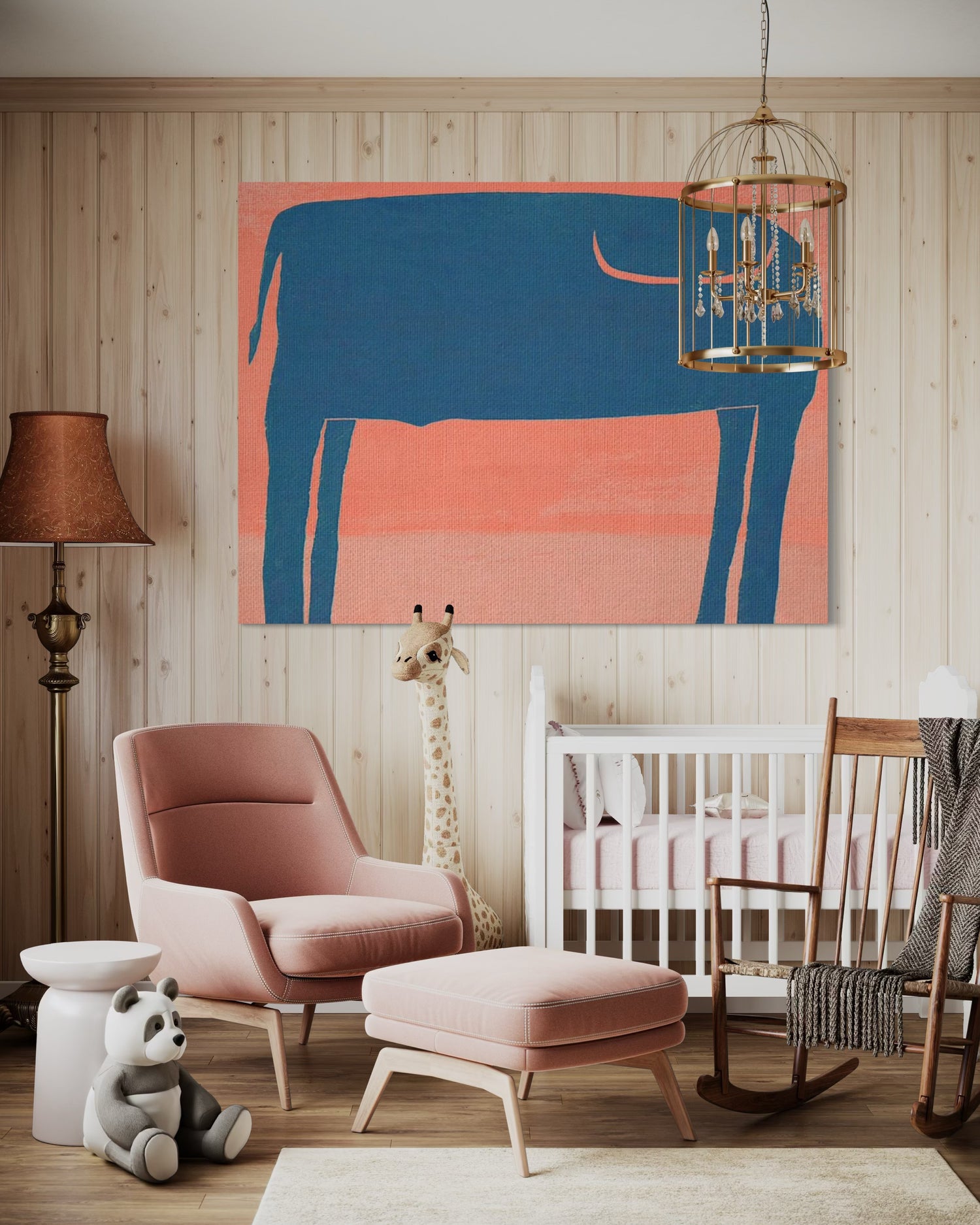 Toro Azul Pink Wall Art