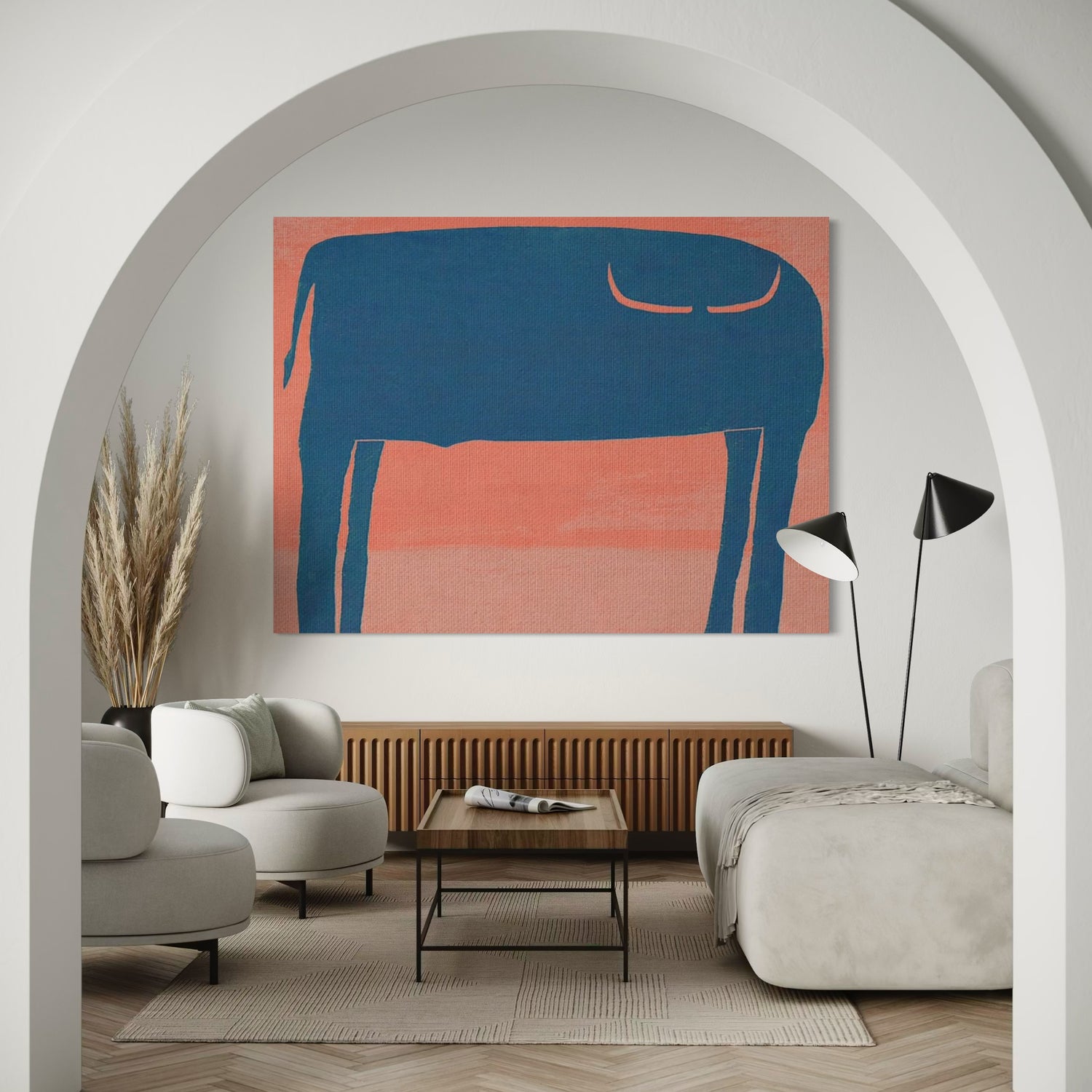 Toro Azul Pink Wall Art