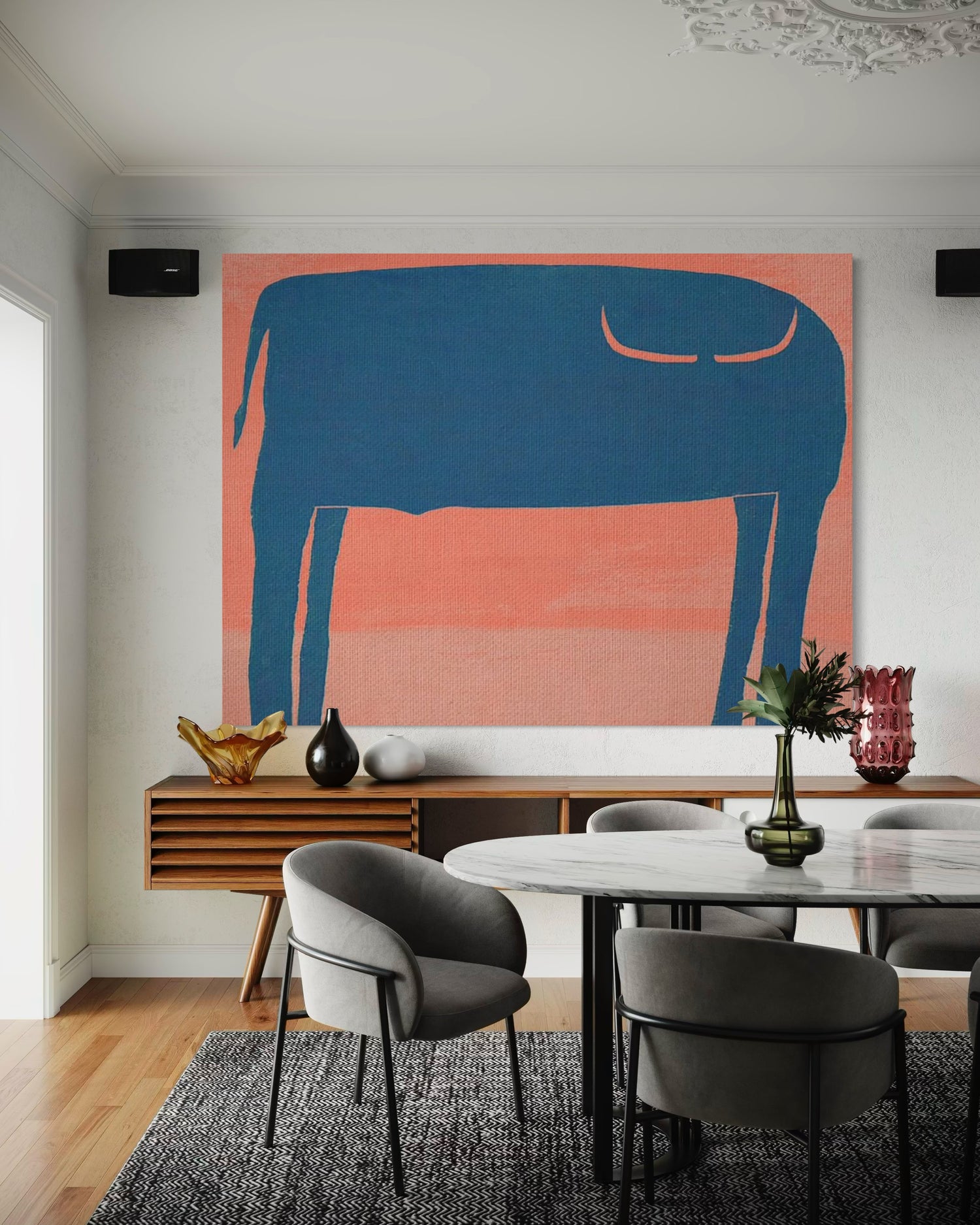 Toro Azul Pink Wall Art