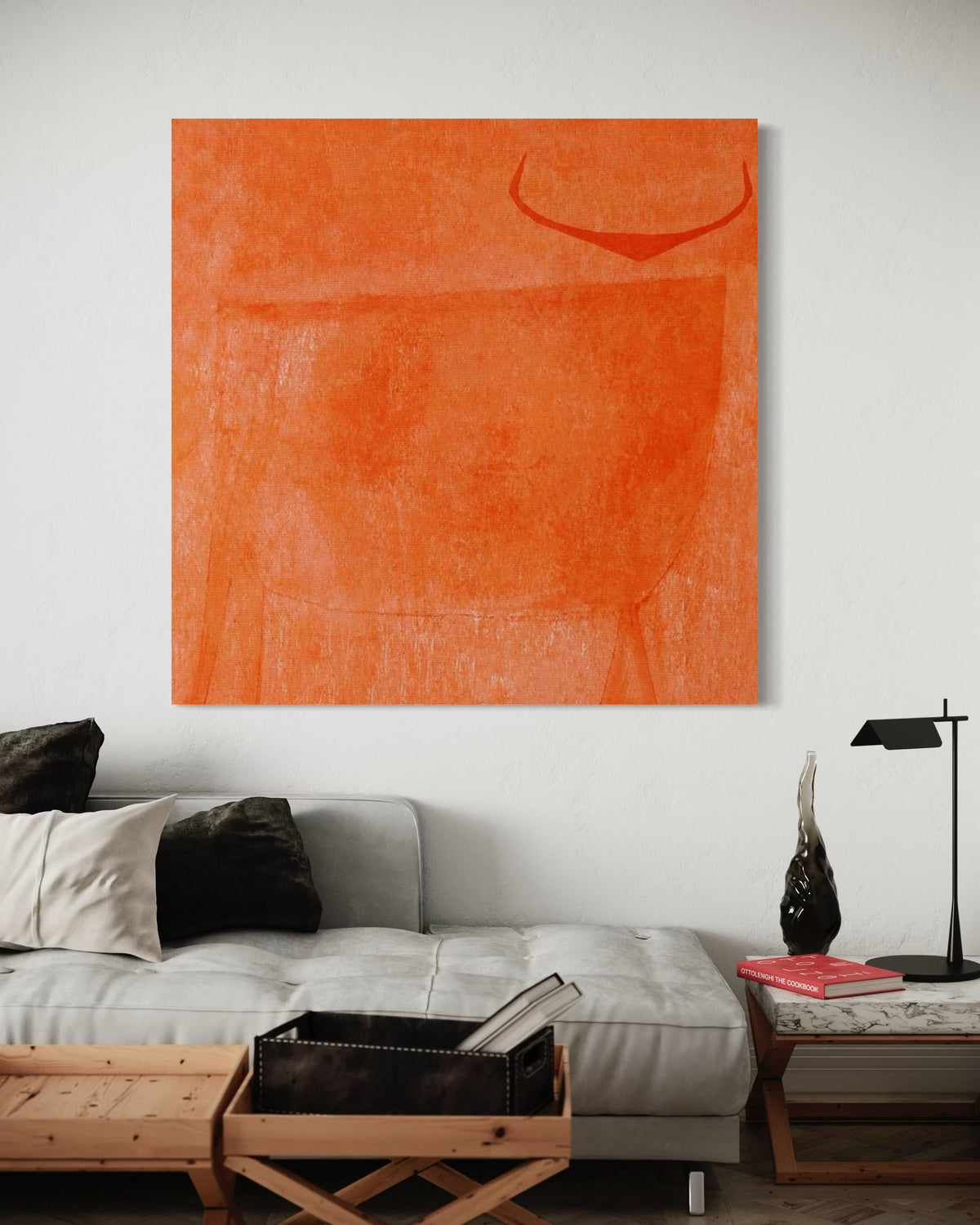 Toro Naranja - Hand Painting