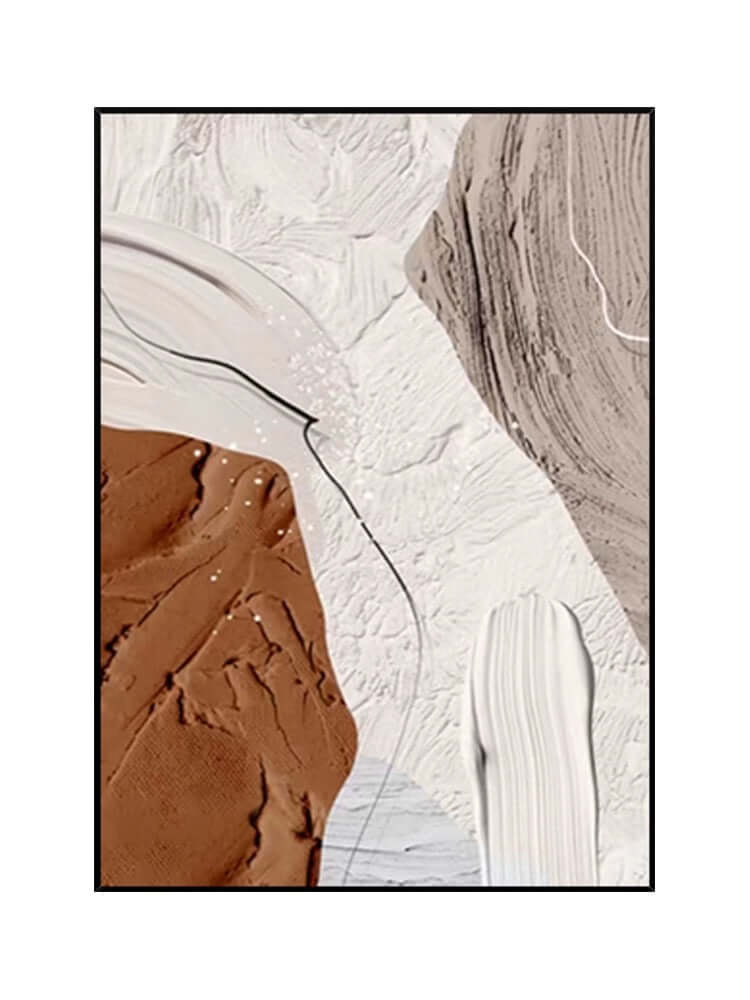 Wandkunst „Madison“ in Beige und Braun