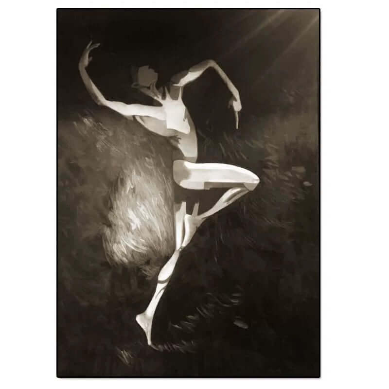 El atleta En blanco y negro