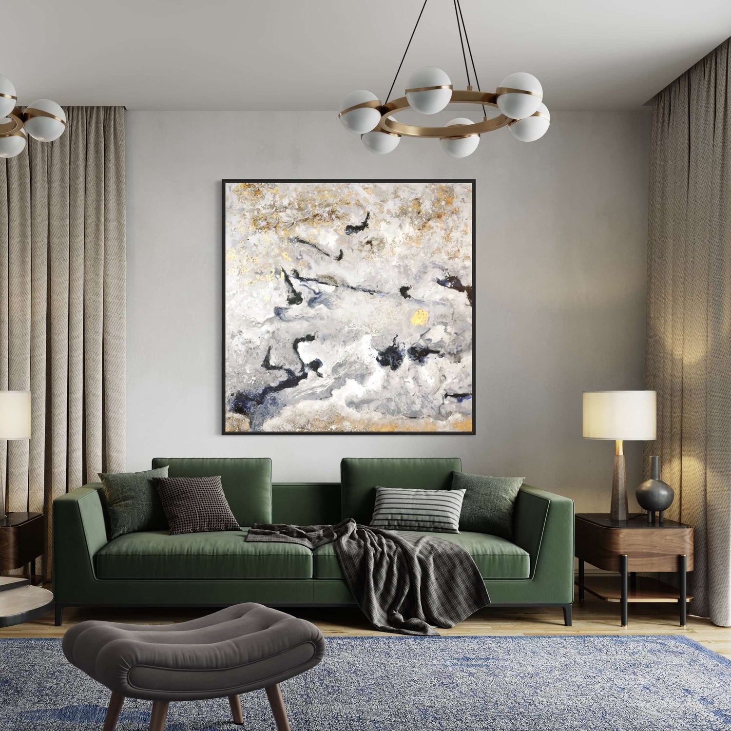 Amanecer en la galaxia Dining Room Wall Art