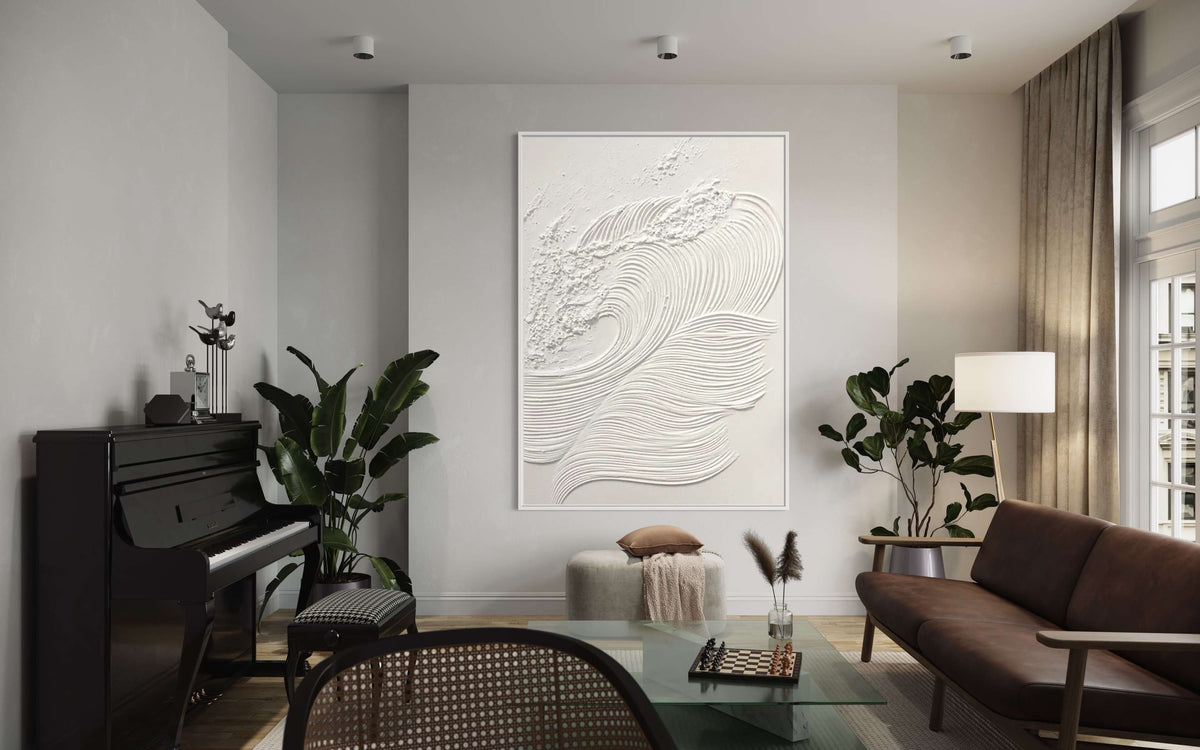 White Waves 1 - Hand Painting