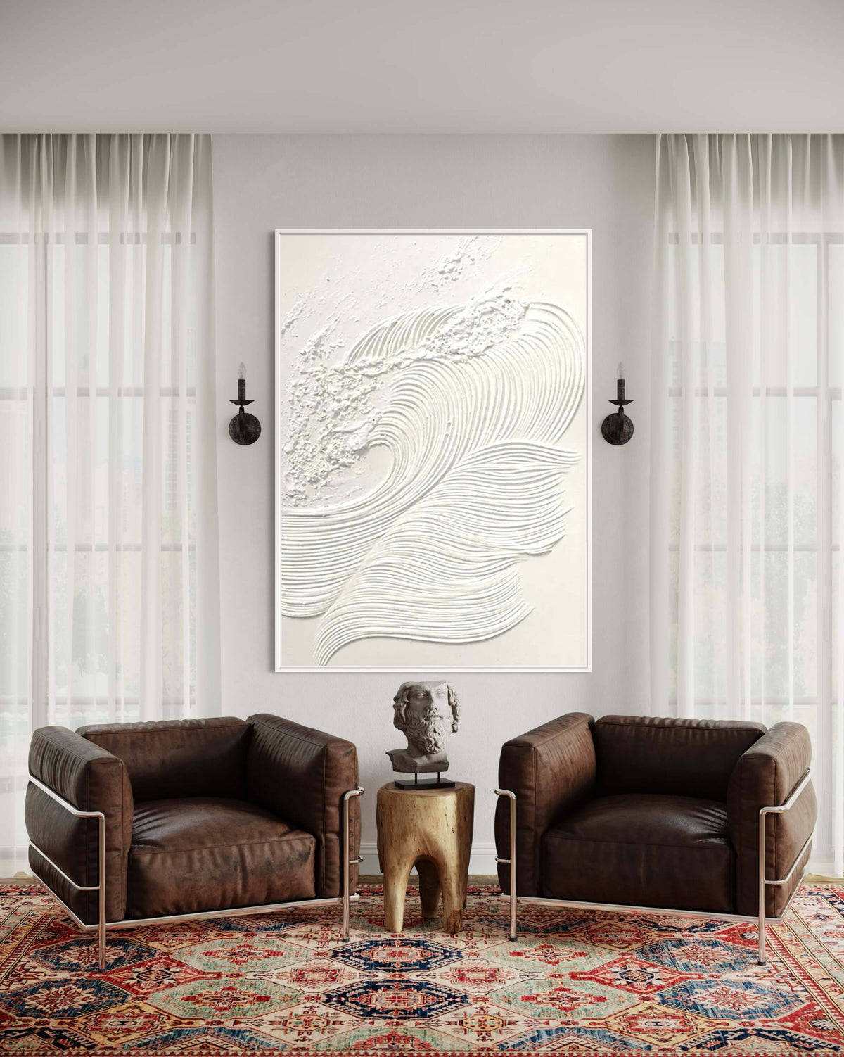 White Waves 1 - Hand Painting