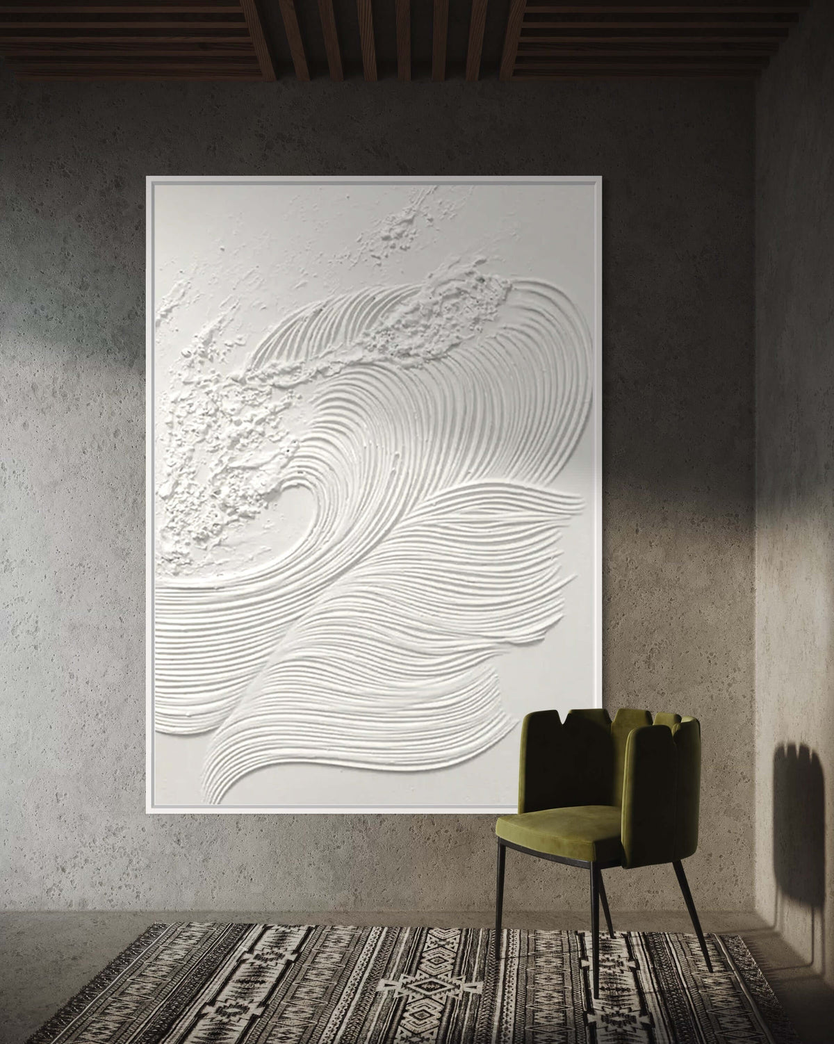 White Waves 1 - Hand Painting