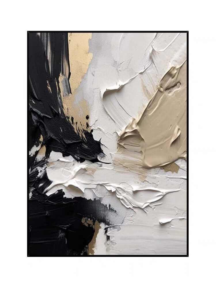 Caramel textured oil painting in earthy tones, perfect for elevating modern interior decor.