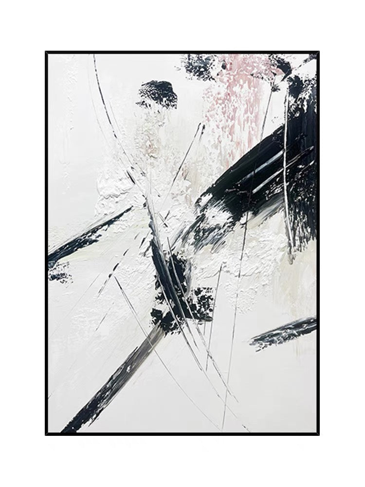 優雅さを大切にします 白黒絵画