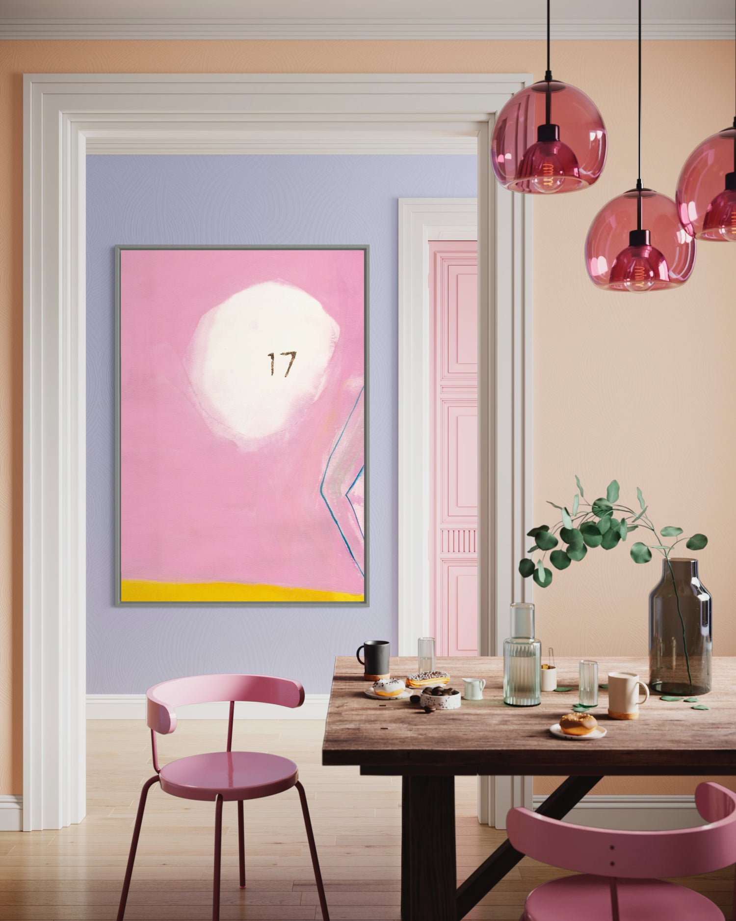 Seventeen Pink Wall Art