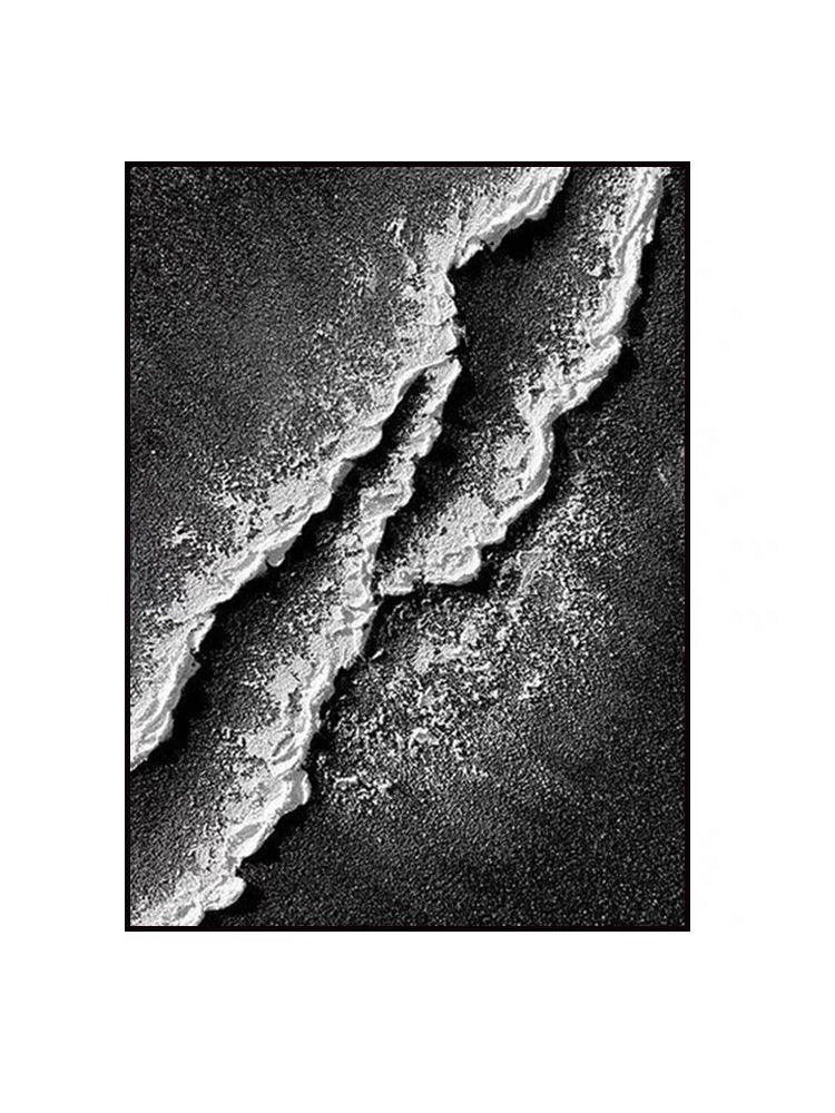 Black and White Tide - Hand Painting