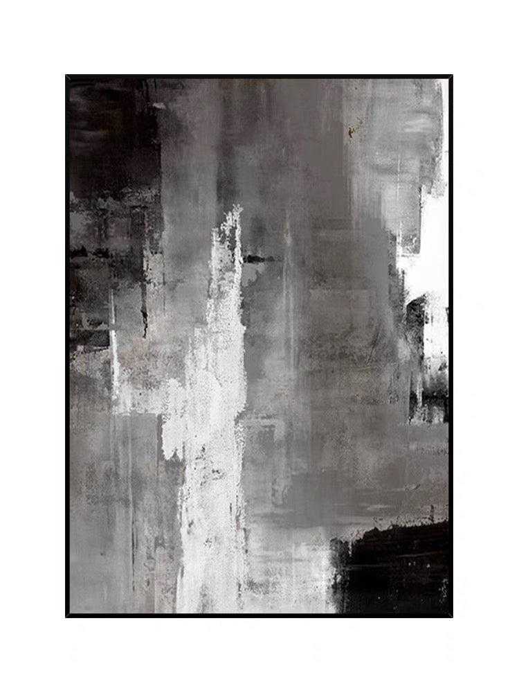 Pintura estilo negro y marrón