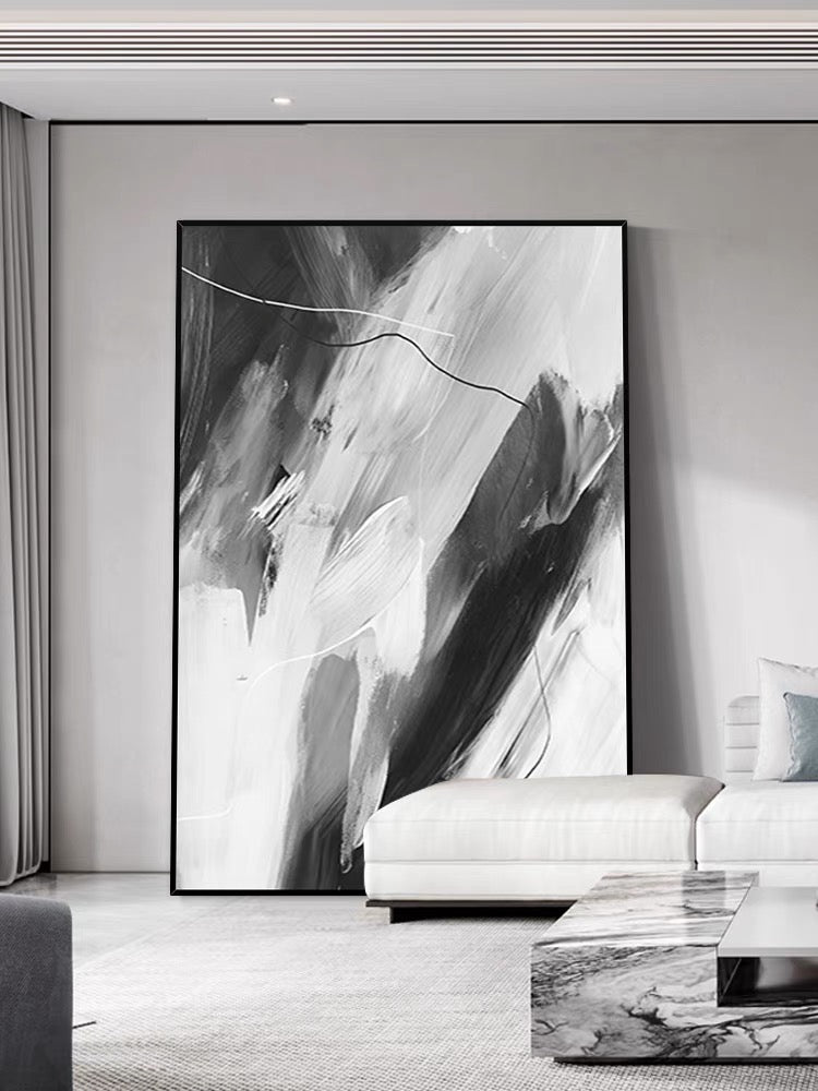 Arte en estilo negro y gris