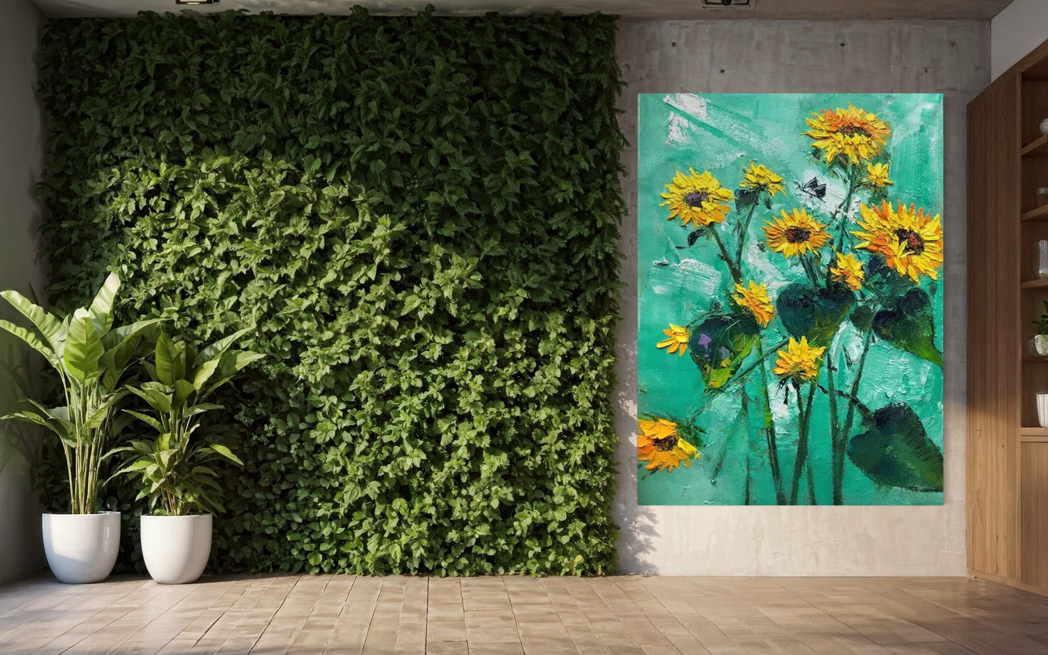 Lush Sunflare Lounge Wall Art