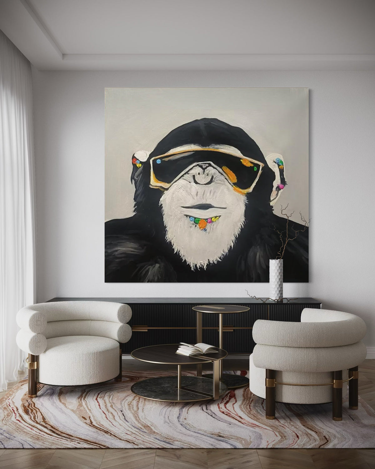 Chill Like a Chimp - Hand Painting