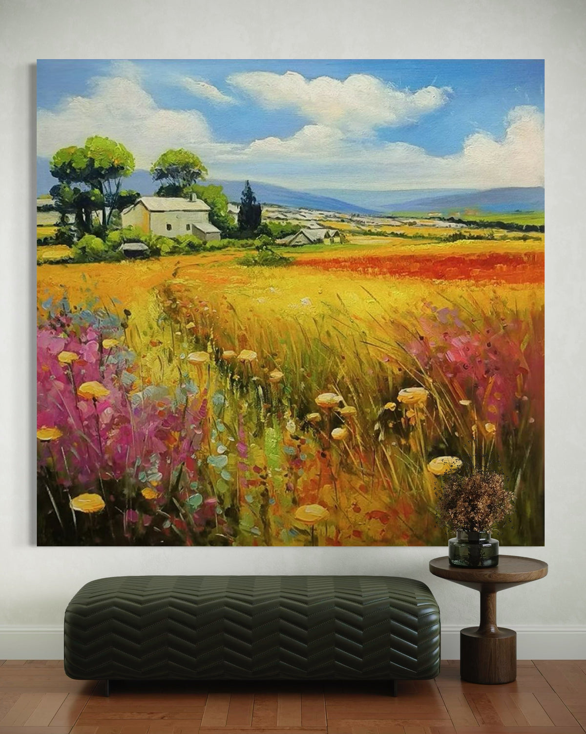 Moravian Fields - Hand Painting