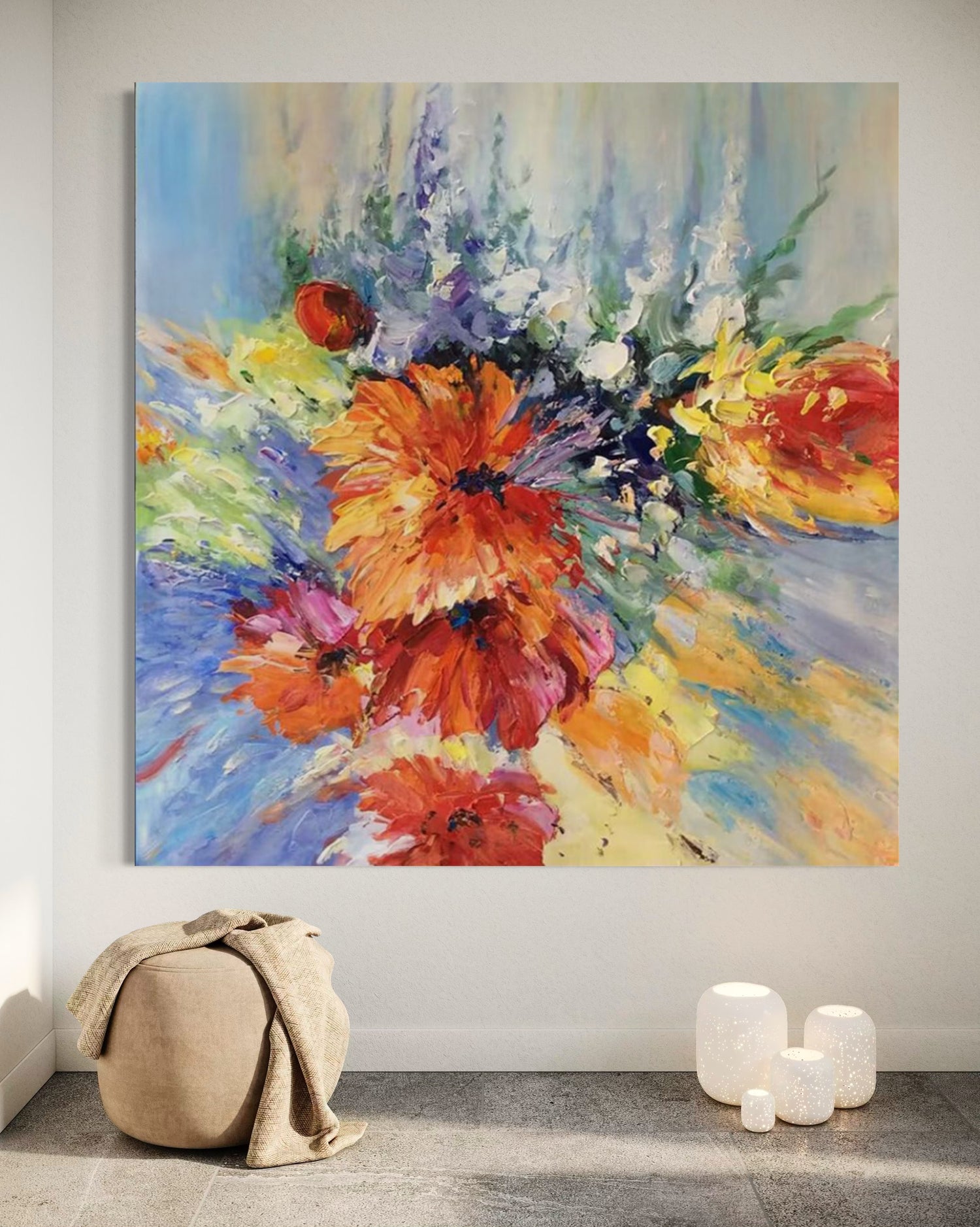 Petal Explosion Dining Room Wall Art