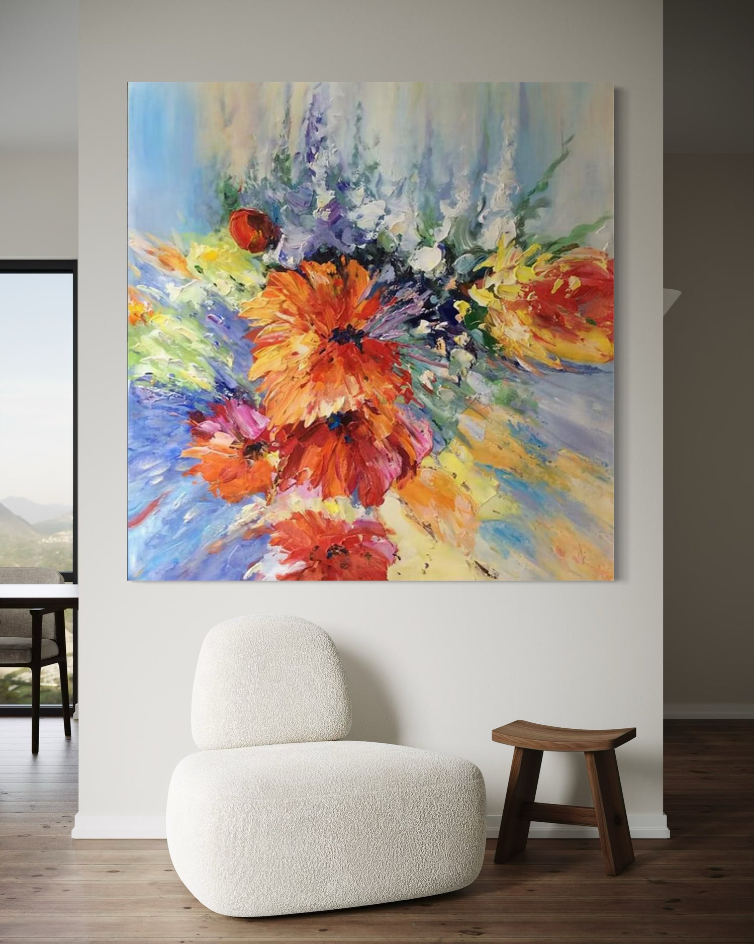 Petal Explosion Dining Room Wall Art