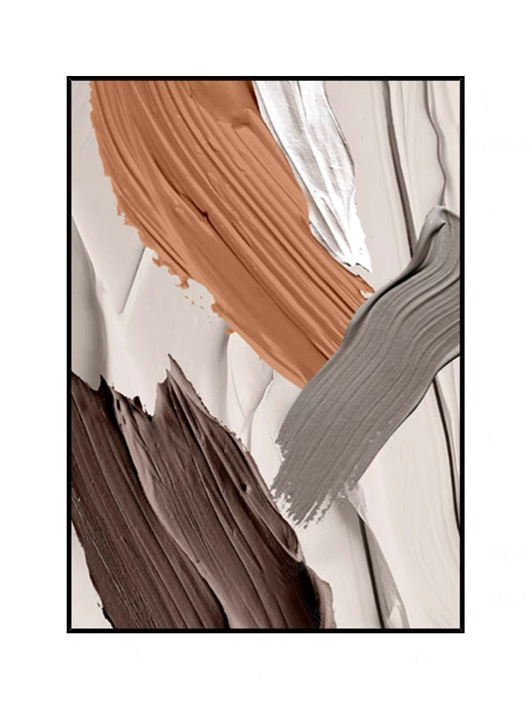 Beige und Kaffeefarbe