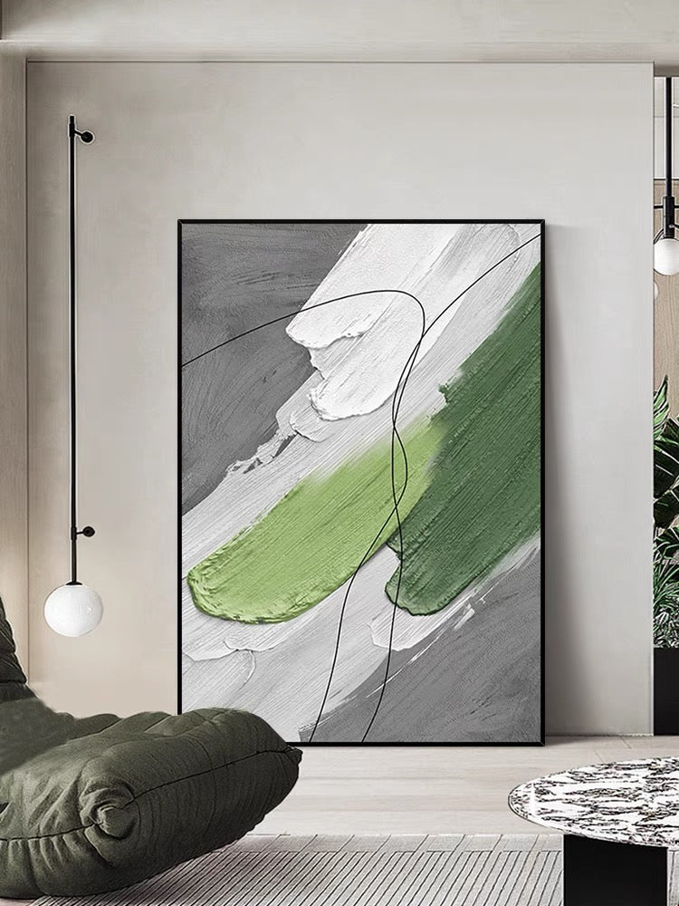 Oasis Textured Painting - Hand Painting