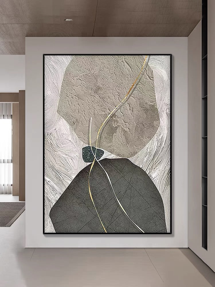 Dipinto testurizzato in giada Dining Room Wall Art