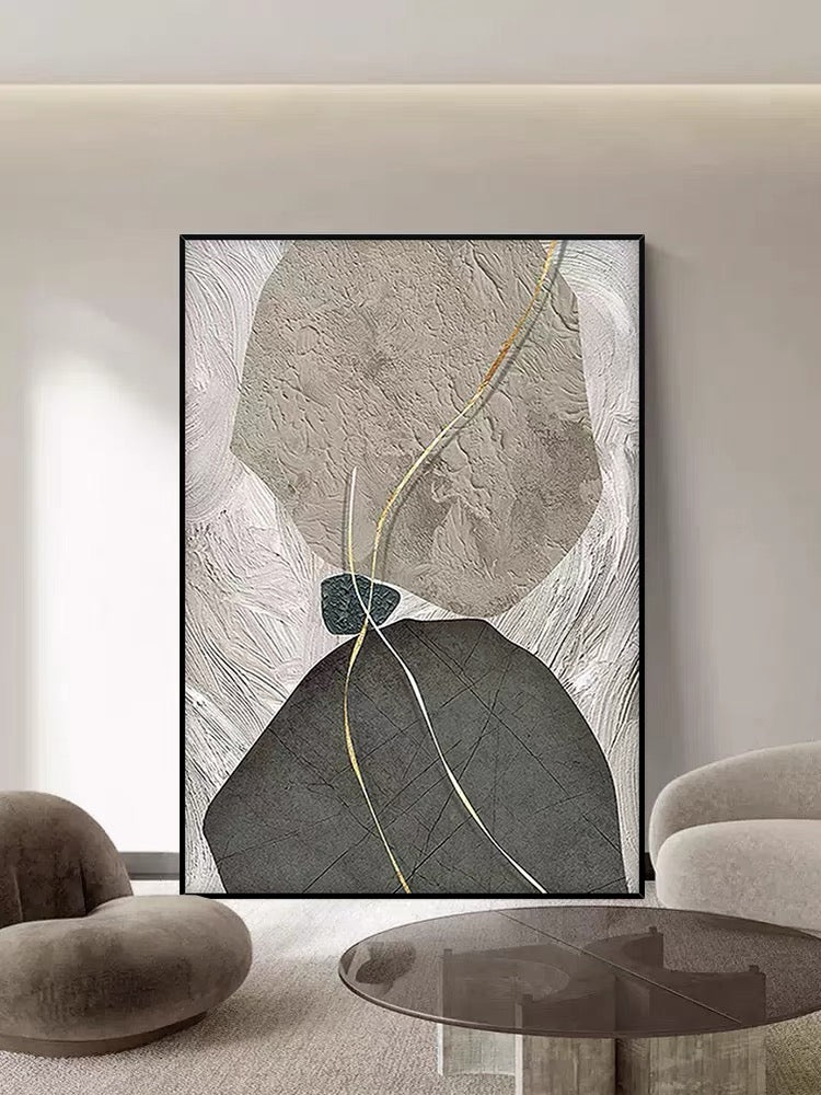 Dipinto testurizzato in giada Dining Room Wall Art