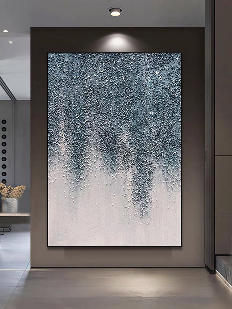 Stelle luminose dipinti testuriti Dining Room Wall Art