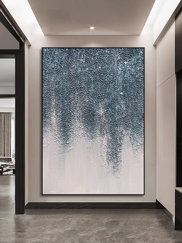 Stelle luminose dipinti testuriti Dining Room Wall Art