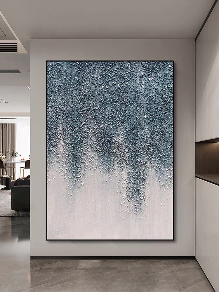 Bright Stars Textured Painting - Hand Painting