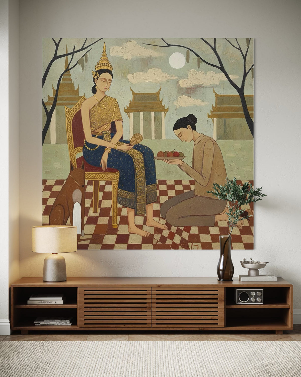 Between Two Stories - Hand Painting