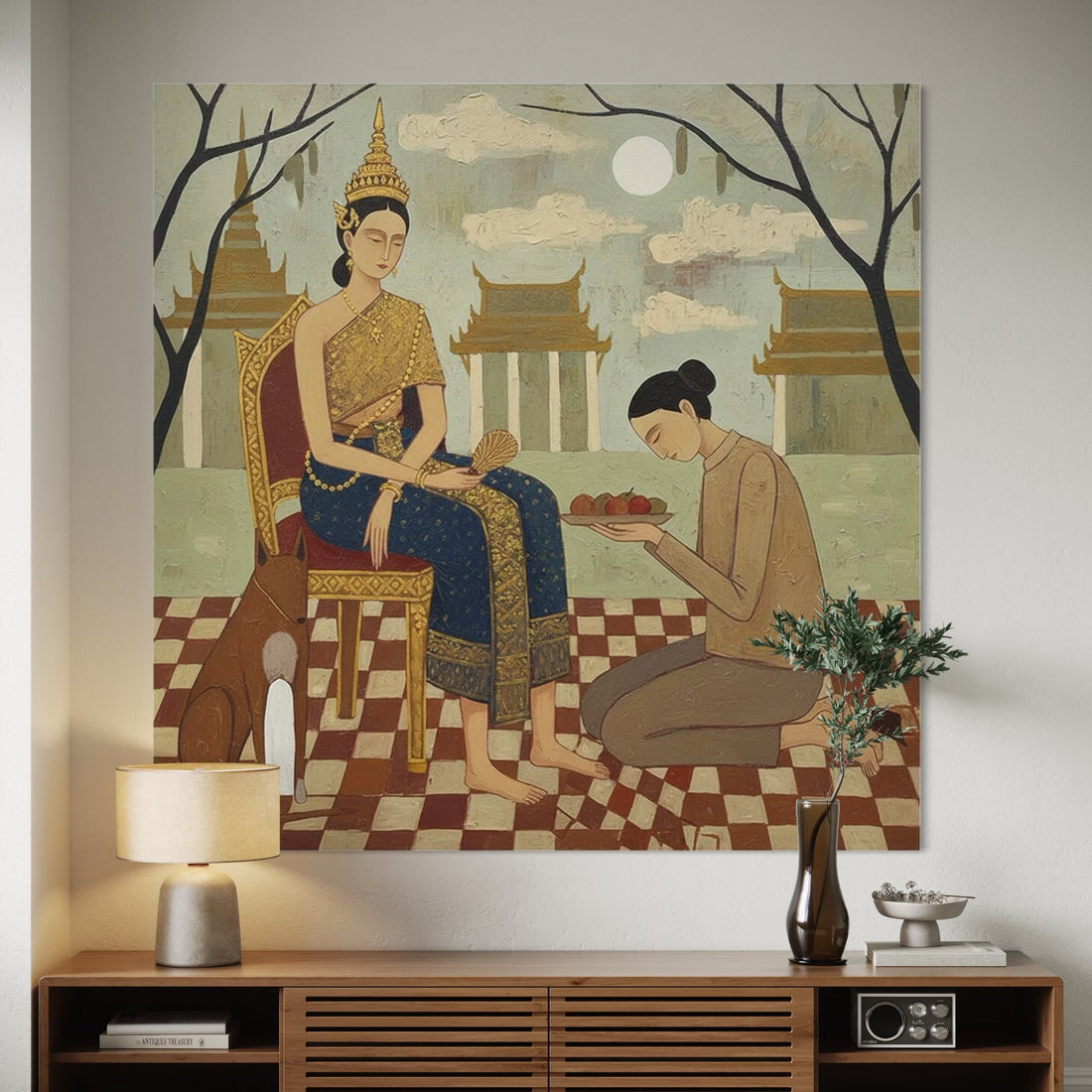 Between Two Stories - Hand Painting