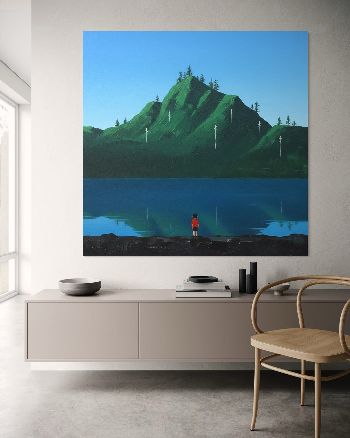 Dreaming Above - Hand Painting